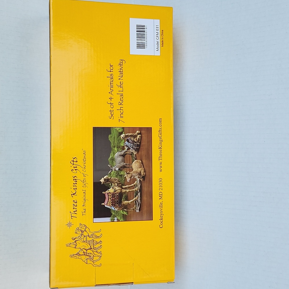 NIB THREE KINGS GIFTS SET OF 4 ANIMALS FOR THE 7" REAL LIFE NATIVITY - Picture 11 of 14